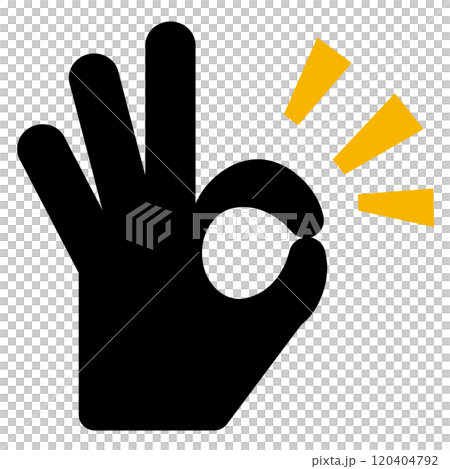 指でokのマーク 120404792