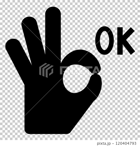 指でokのマーク 120404793