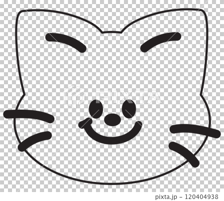 Outline of cat for kid colouring book, art, painting, animal, tattoo, pet shop, vet, kitten cartoon, character, comic, mascot, patch, brooch, adopt pet, foster home, shelter, cat lover, meow, sketch 120404938