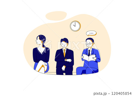Business people waiting for job interview 120405854