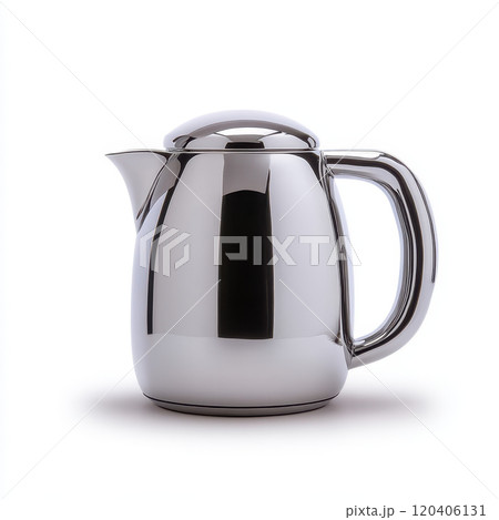 classic tea kettle with polished chrome finish, showcasing sleek design and modern aesthetic. Perfect for brewing tea and adding elegance to any kitchen classic tea kettle with polished chrome finish, showcasing sleek design and modern aesthetic. Perfect for brewing tea and adding elegance to any kitchen 120406131