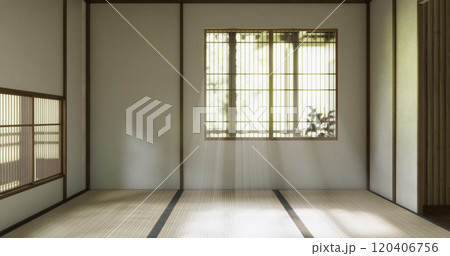 Muji style Empty modern japanese room minimal. 120406756
