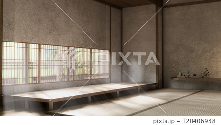 Muji style Empty modern japanese room minimal. 120406938