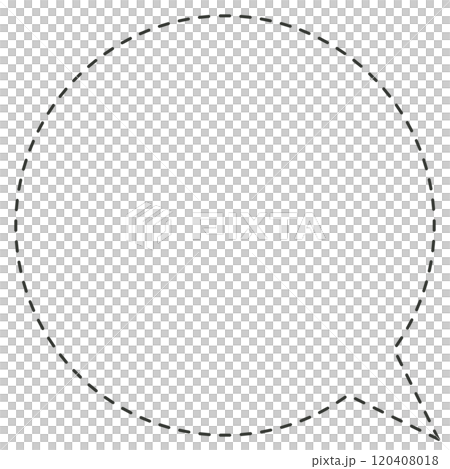 dotted speech bubble 120408018