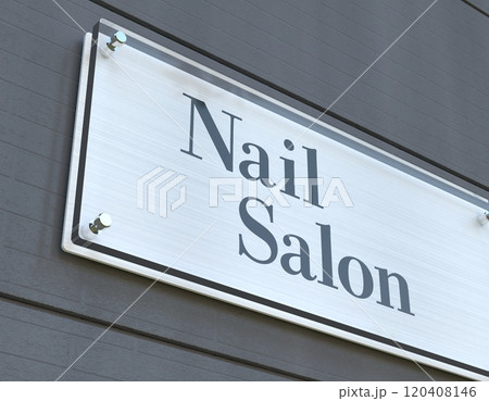 ネイルサロンの看板 120408146