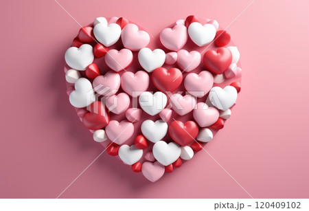 Happy valentine concept with multi layered paper cut style background. Background with paper cut 120409102
