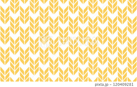Wheat or rice grain pattern. Oat grain seamless background. Wheat cereal seed texture. Abstract organic seamless pattern. Vector illustration isolated on white background 120409281