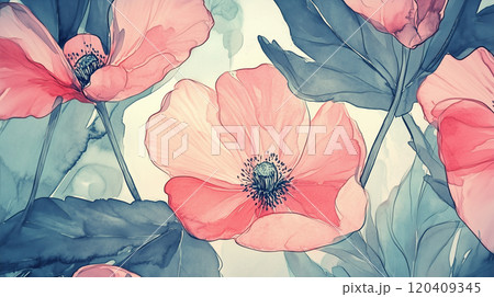 花の水彩画 120409345