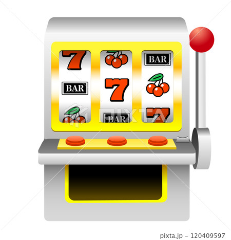 スロットマシンのイラスト 質感あり はずれ 120409597