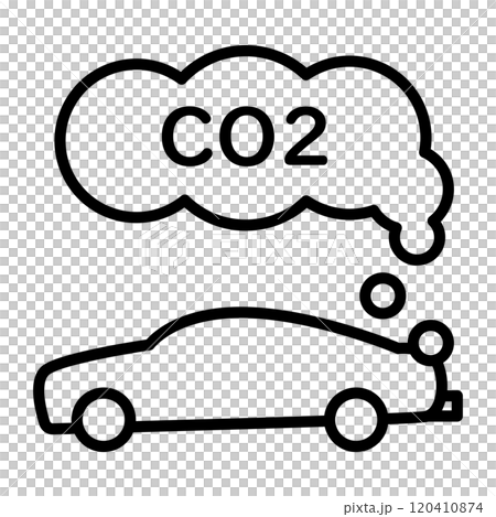 Car exhaust icon. 120410874