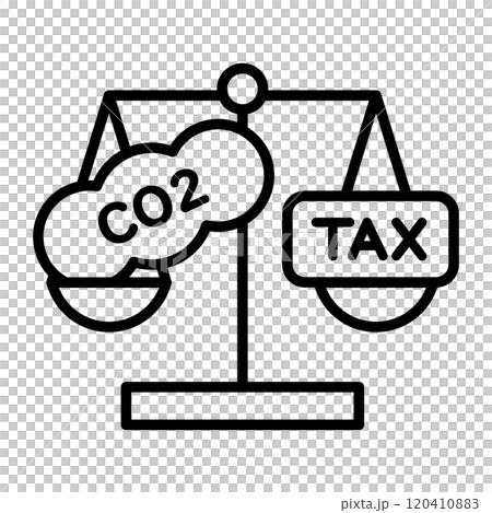 炭素税のイメージアイコン。 120410883