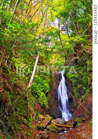 道志川沿いの雄滝 120411483