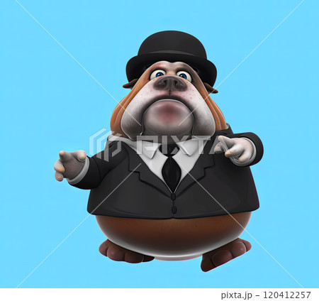 Fun 3D cartoon character illustration Fun 3D cartoon character illustration 120412257