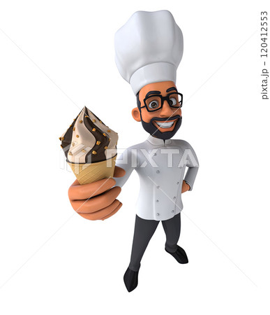 Fun 3D cartoon character 120412553