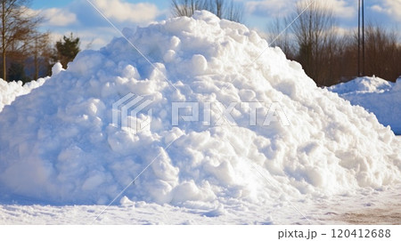 Fresh Snow Accumulating on Ground Fresh Snow Accumulating on Ground 120412688