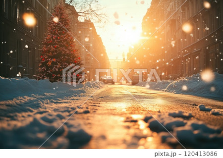 Sunny Christmas Day in a Winter Wonderland Sunny Christmas Day in a Winter Wonderland 120413086