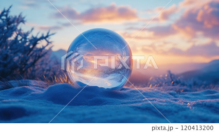 Transparent Snow Globe with No Figurines 120413200