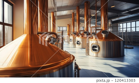 Boiler tanks in brewery factor 120413303
