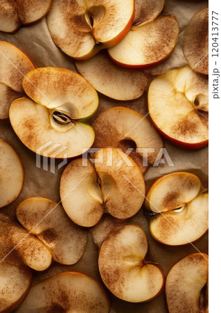 Cinnamon-Sprinkled Apple Tart Fresh Out of the Oven Cinnamon-Sprinkled Apple Tart Fresh Out of the Oven 120413777