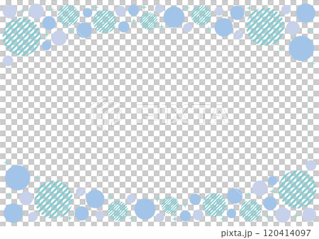 Polka dot glitter frame blue 120414097