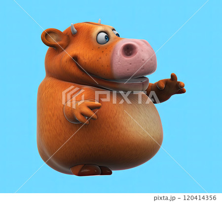 Fun 3D cartoon character 120414356