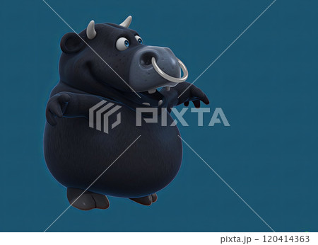 Fun 3D cartoon character 120414363