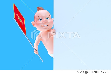 Fun 3D cartoon character 120414779