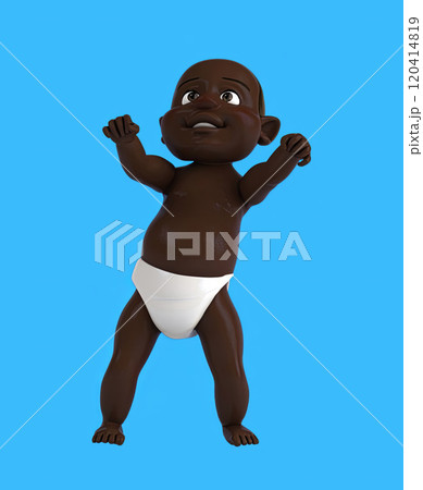 Fun 3D cartoon character 120414819
