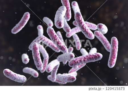 Microbe, microorganism, rod-shaped bacterium 120415873