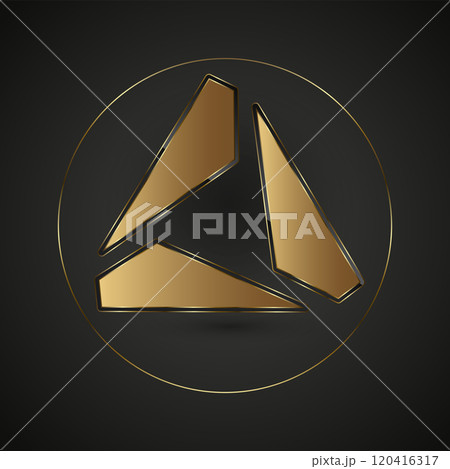 abstract vector logo for business card abstract vector logo for business card 120416317