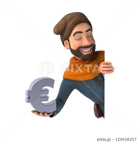Fun 3D cartoon character 120416357