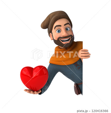 Fun 3D cartoon character 120416366