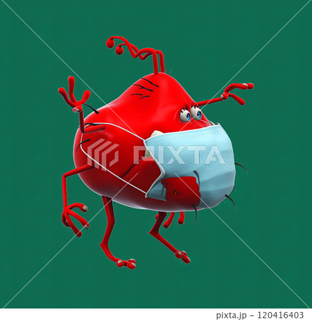 Fun 3D cartoon character 120416403