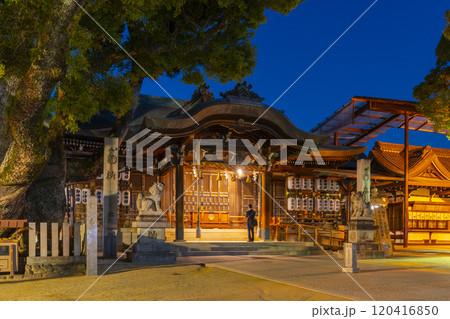 夜の石切劔箭神社（石切神社）　本殿 120416850