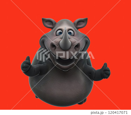 Fun 3D cartoon character 120417071