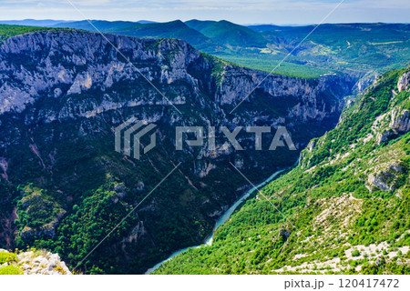Mountain view. Verdon Gorge in Provence France. 120417472