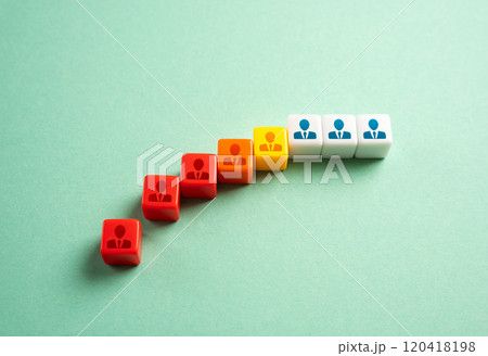 A group of people is losing members. Dismissal of some employees. Loss of support. Departure of supporters. Shortening of the queue. A group of people is losing members. Dismissal of some employees. Loss of support. Departure of supporters. Shortening of the queue. 120418198