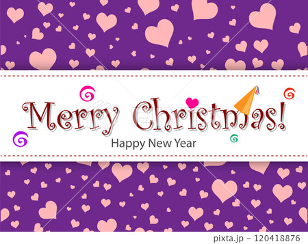 Merry Christmas. new year. Christmas greeting card. 120418876