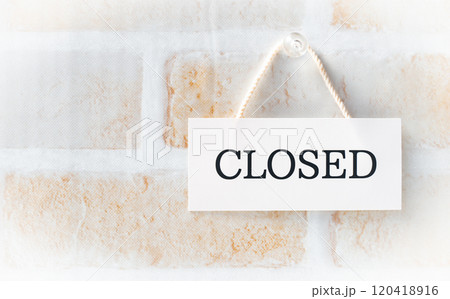CLOSED　閉店　休業　廃業　クローズド 120418916
