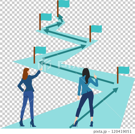 實現目標的路線圖插圖 實現目標的路線圖插圖 120419051