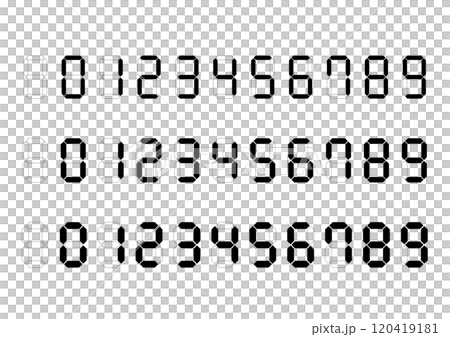 デジタル数字 デジタル数字 120419181