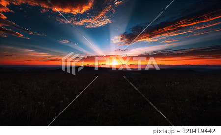 初日の出の風景 120419442