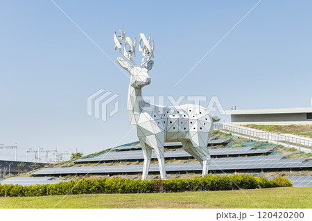 Building view of Shalun Smart Green Energy Science City in Tainan, Taiwan. it has become a research and development center for southern industries. 120420200