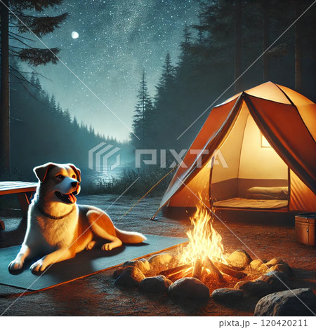 犬とキャンプ 120420211