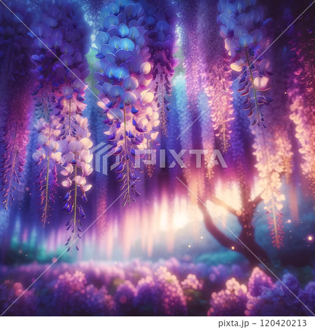 幻想的な藤棚 120420213