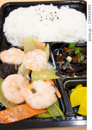 おいしいエビとセロリ炒めの中華弁当 120420305