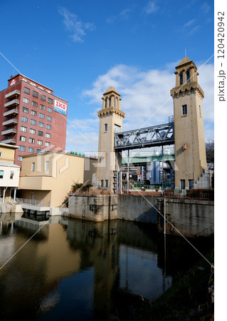 愛知県名古屋市中川区_松重閘門(西側)9_2024年1月 愛知県名古屋市中川区_松重閘門(西側)9_2024年1月 120420942