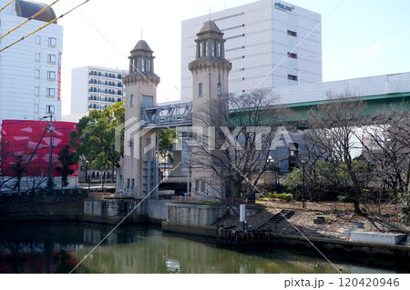 愛知県名古屋市中川区_松重閘門(東側)1_2024年1月 愛知県名古屋市中川区_松重閘門(東側)1_2024年1月 120420946