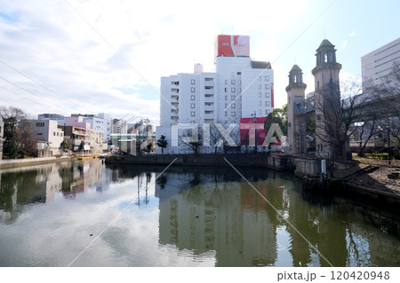 愛知県名古屋市中川区_松重閘門(東側)3_2024年1月 愛知県名古屋市中川区_松重閘門(東側)3_2024年1月 120420948