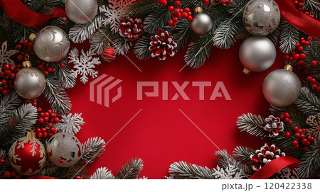 クリスマスの背景素材 120422338